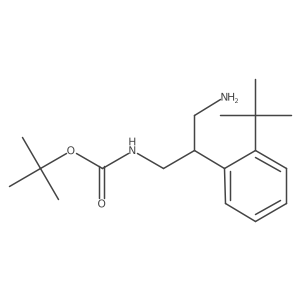 tert-butyl N-[3-amino-2-(2-tert-butylphenyl)propyl]carbamate结构式