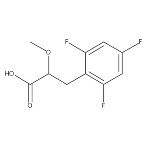 2-Methoxy-3-(2,4,6-trifluorophenyl)propanoic acid结构式
