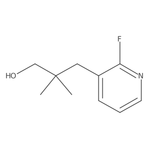 3-(2-Fluoropyridin-3-yl)-2,2-dimethylpropan-1-ol结构式