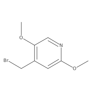 4-(Bromomethyl)-2,5-dimethoxypyridine结构式