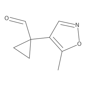 1-(5-Methyl-1,2-oxazol-4-yl)cyclopropane-1-carbaldehyde结构式