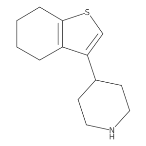 4-(4,5,6,7-Tetrahydro-1-benzothiophen-3-yl)piperidine结构式