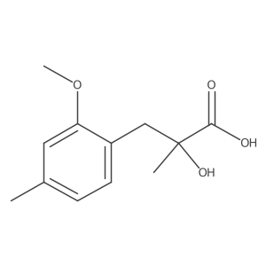2-Hydroxy-3-(2-methoxy-4-methylphenyl)-2-methylpropanoic acid结构式