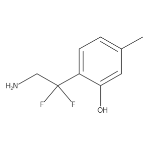 2-(2-Amino-1,1-difluoroethyl)-5-methylphenol Structure