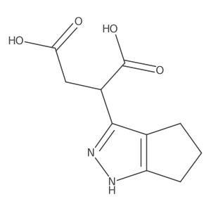 2-{1H,4H,5H,6H-cyclopenta[c]pyrazol-3-yl}butanedioic acid Structure
