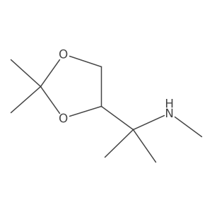[2-(2,2-Dimethyl-1,3-dioxolan-4-yl)propan-2-yl](methyl)amine Structure