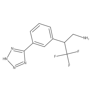 3,3,3-trifluoro-2-[3-(1H-1,2,3,4-tetrazol-5-yl)phenyl]propan-1-amine Structure