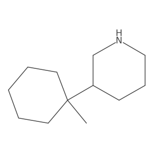 3-(1-Methylcyclohexyl)piperidine Structure