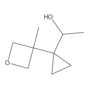 1-[1-(3-Methyloxetan-3-yl)cyclopropyl]ethan-1-ol Structure