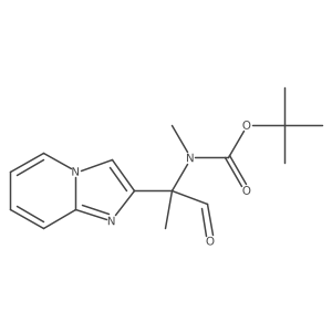 tert-butyl N-(2-{imidazo[1,2-a]pyridin-2-yl}-1-oxopropan-2-yl)-N-methylcarbamate结构式
