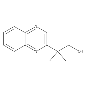 2-Methyl-2-(quinoxalin-2-yl)propan-1-ol Structure