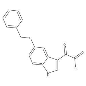 alpha-Oxo-5-(phenylmethoxy)-1H-indole-3-acetyl Chloride结构式