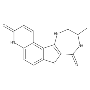 4H-[1,4]Diazepino[5',6':4,5]thieno[3,2-f]quinoline-3,8-dione, 9,10,11,12-tetrahydro-10-methyl-, (10S)-结构式