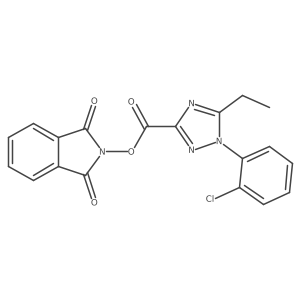 1,3-dioxo-2,3-dihydro-1H-isoindol-2-yl 1-(2-chlorophenyl)-5-ethyl-1H-1,2,4-triazole-3-carboxylate Structure