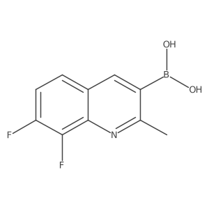 (7,8-Difluoro-2-methylquinolin-3-yl)boronic acid结构式