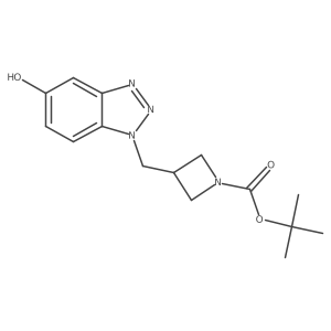 tert-butyl 3-[(5-hydroxy-1H-1,2,3-benzotriazol-1-yl)methyl]azetidine-1-carboxylate结构式