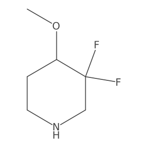 (S)-3,3-Difluoro-4-methoxypiperidine结构式