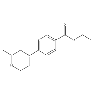 Ethyl 4-(3-methylpiperazin-1-yl)benzoate结构式