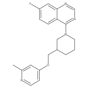 7-Fluoro-4-(3-{[(2-methylpyridin-4-yl)oxy]methyl}piperidin-1-yl)quinazoline Structure