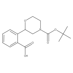 (R)-2-(4-(tert-butoxycarbonyl)morpholin-2-yl)benzoic acid结构式