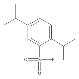 2,5-Bis(propan-2-yl)benzene-1-sulfonyl fluoride结构式