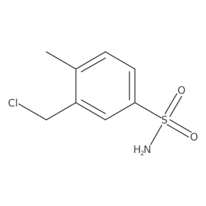 3-(Chloromethyl)-4-methylbenzene-1-sulfonamide Structure