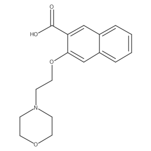 3-(2-Morpholinoethoxy)-2-naphthoic acid Structure