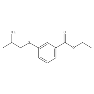 Ethyl 3-[(2-aminopropyl)sulfanyl]benzoate结构式