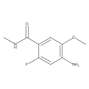 4-amino-2-fluoro-5-methoxy-N-methylbenzamide结构式