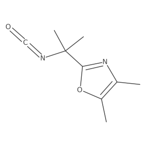 2-(2-Isocyanatopropan-2-yl)-4,5-dimethyl-1,3-oxazole Structure