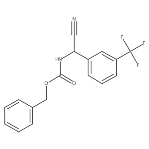 benzyl N-{cyano[3-(trifluoromethyl)phenyl]methyl}carbamate结构式