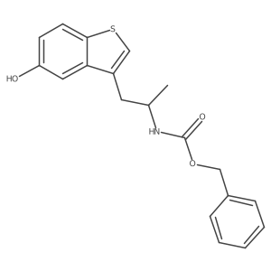 benzyl N-[1-(5-hydroxy-1-benzothiophen-3-yl)propan-2-yl]carbamate Structure
