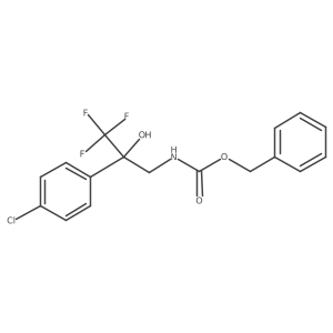 benzyl N-[2-(4-chlorophenyl)-3,3,3-trifluoro-2-hydroxypropyl]carbamate Structure