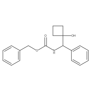 benzyl N-[(1-hydroxycyclobutyl)(phenyl)methyl]carbamate Structure