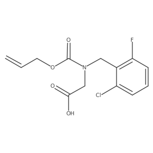 2-{[(2-Chloro-6-fluorophenyl)methyl][(prop-2-en-1-yloxy)carbonyl]amino}acetic acid结构式