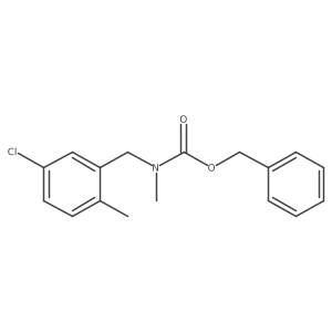 benzyl N-[(5-chloro-2-methylphenyl)methyl]-N-methylcarbamate结构式