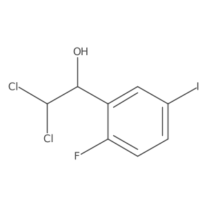 2,2-Dichloro-1-(2-fluoro-5-iodophenyl)ethanol Structure
