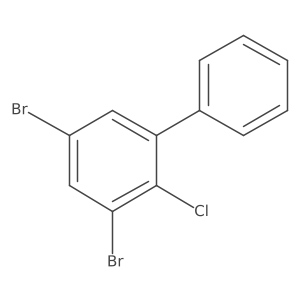 3,5-Dibromo-2-chloro-1,1'-biphenyl Structure