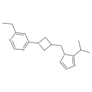 4-ethyl-6-(3-{[2-(propan-2-yl)-1H-imidazol-1-yl]methyl}azetidin-1-yl)pyrimidine Structure