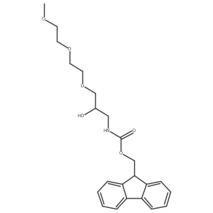 (9H-fluoren-9-yl)methyl N-{2-hydroxy-3-[2-(2-methoxyethoxy)ethoxy]propyl}carbamate结构式