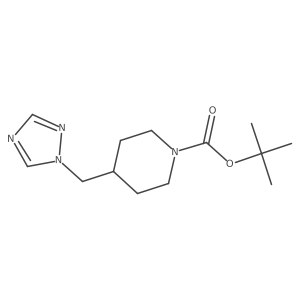 1-tert-Butoxycarbonyl-4-(1H-1,2,4-triazol-1-ylmethyl)piperidine Structure