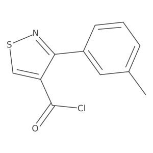 3-(3-Methylphenyl)-4-isothiazolecarbonyl chloride结构式