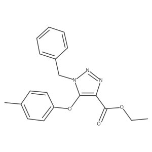 ethyl 1-benzyl-5-(p-tolyloxy)-1H-1,2,3-triazole-4-carboxylate Structure