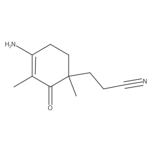4-Amino-1,3-dimethyl-2-oxo-3-cyclohexene-1-propanenitrile Structure