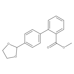 Methyl 4'-(1,3-dioxolan-2-yl)[1,1'-biphenyl]-2-carboxylate Structure
