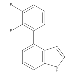 4-(2,3-difluorophenyl)-1H-indole结构式