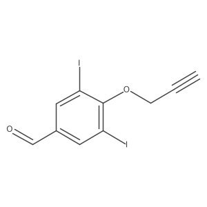 3,5-Diiodo-4-(prop-2-yn-1-yloxy)benzaldehyde Structure
