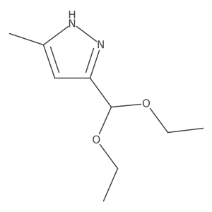 5-(Diethoxymethyl)-3-methyl-1H-pyrazole结构式