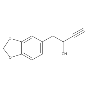 I+/--Ethynyl-1,3-benzodioxole-5-ethanol结构式