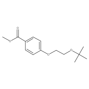 Methyl 4-[2-(1,1-dimethylethoxy)ethoxy]benzoate结构式